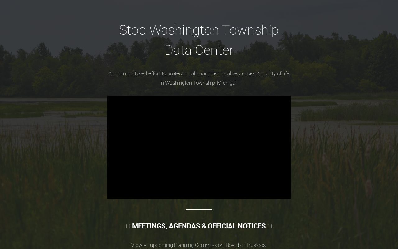 Stop Washington Township Data Center